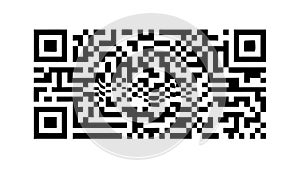 Classic Black QR Code, Digital Information Link, vector design Generative AI
