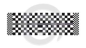 Classic Black and White Checkered Pattern Tile, vector design Generative AI