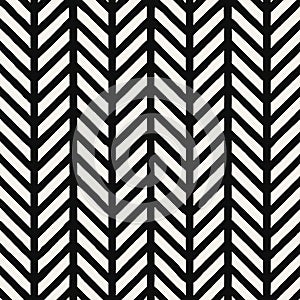Classic black and white herringbone pattern texture