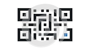 Classic Black & White QR Code, Essential Digital Link, vector design Generative AI