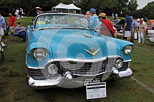 Classic blue American car