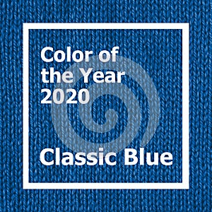 Classic Blue - Color of the Year on Jersey texture
