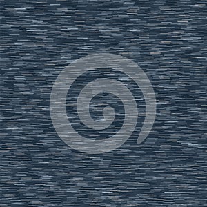 Classic blue denim marl vector seamless pattern. Heathered jeans camouflage effect. Dark indigo space dyed texture. Fabric textile