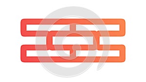 Classic brick wall pattern, symbolizing strength building, vector design Generative AI