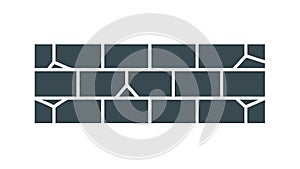 Classic Brick Wall Pattern: Textured Background Architectural Element, vector design Generative AI