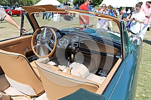 Classic Brit sports car interior