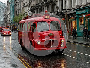 A classic British fire engine ready for action