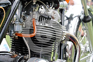 Classic british motorcycle engine