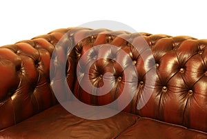 Classic brown leather furniture