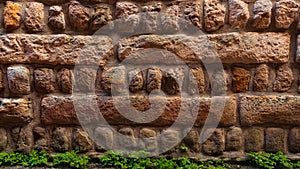 Classic Brown Stone Wall Background