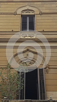 Classic Building Facade with Ironwork