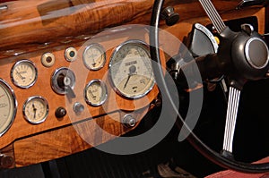 Classic car dashboard