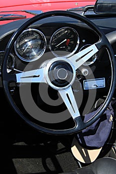 Classic car dashboard