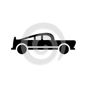 Classic car icon or logo isolated sign symbol vector illustration