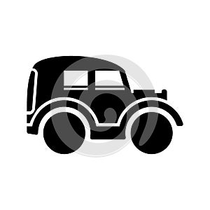 classic car icon or logo isolated sign symbol vector illustration