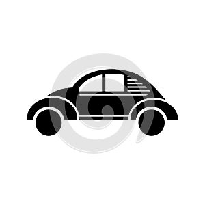 Classic car icon or logo isolated sign symbol vector illustration