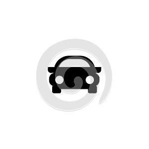 Classic car icon and simple flat symbol for web site, mobile, logo, app, UI