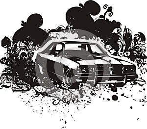 Classic car illustration