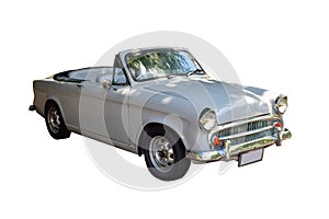 classic car on isolated white background