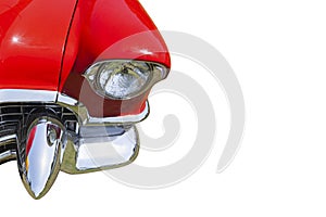 Classic Car Isolated On White