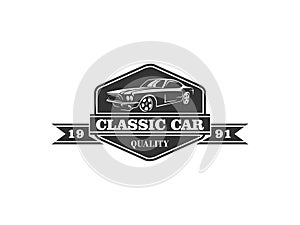 Classic car logo design inspiration