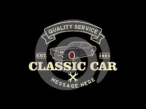 Classic car logo design inspiration