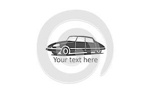 Classic car logo template vector icon europe style