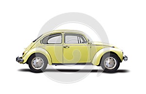 VW Beetle isolated