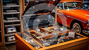 Classic Car Tool Set Display Case