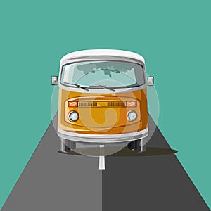 Classic car vector illustration