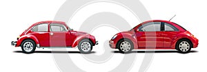 Classic VW Beetle vs new VW Beetle photo
