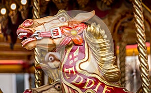 Fun Fair Carousel Horse Ride in colour