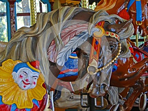 Classic carousel horses