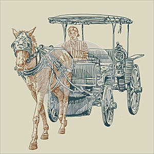 classic carriage vintage transportation yogyakarta