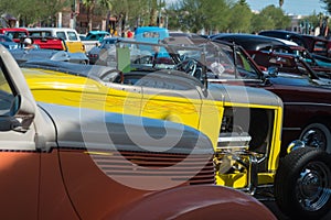 Classic cars on parade, Lake Havasu City, Arizona