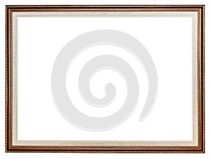 Classic carved wooden picture frame