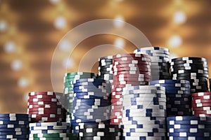 Classic casino, Poker Chips background