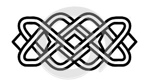 Classic Celtic Knot Pattern, Elegant Interlaced Design, vector design Generative AI