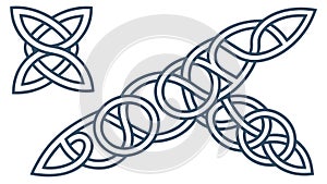 Classic Celtic Knot Pattern, vector design Generative AI