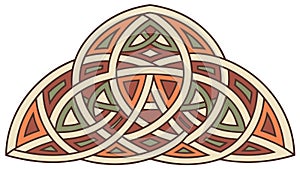 Classic Celtic Knot: Simple Interwoven Pattern Design, Vector Design Generative AI