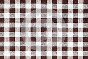Classic checkered tablecloth texture