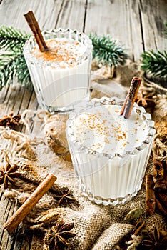 Classic Christmas drink Eggnog