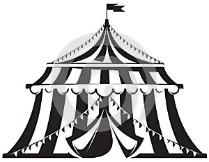 Classic circus tent