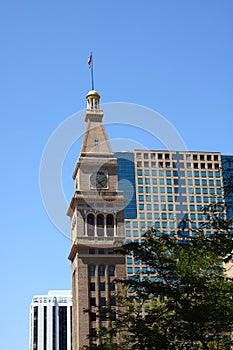 Classic Clock Tower in Denver