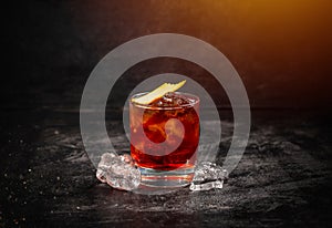 Classic cocktail Negroni