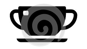 Classic Coffee Cup Vector Icon with Subtle Design, vector design Generative AI