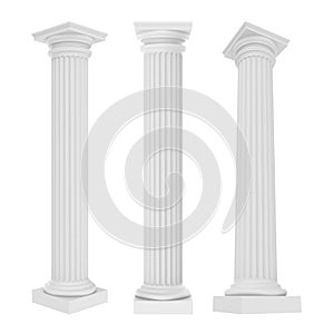 Classic Columns Isolated