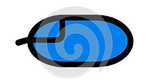 Classic Computer Mouse Icon for Digital Input and Navigation, vector design Generative AI