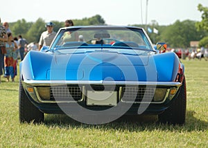 Classic convertible muscle car