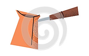 Classic copper jezve Turkish pot